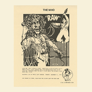 The Who Raw - LP (Red Splash Wax, Light Yellow Cover Art)