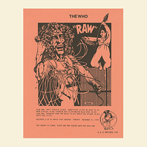 The Who Raw - LP (Red Splash Wax, Peach Cover Art)