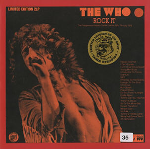 The Who - Rock It - LP - 07-07-70 (Red Vinyl Version)
