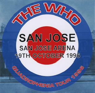 The Who - San Jose - San Jose Arena - 19th October 1996 - CD