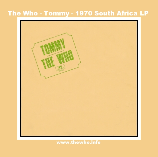 The Who - Tommy - 1970 South Africa LP
