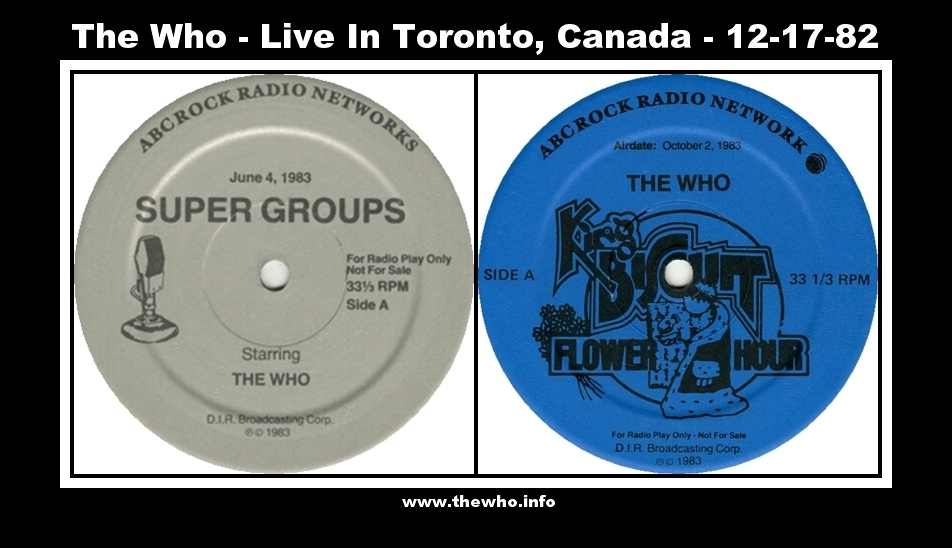 The Who – Live In Toronto, Canada - December 17, 1982