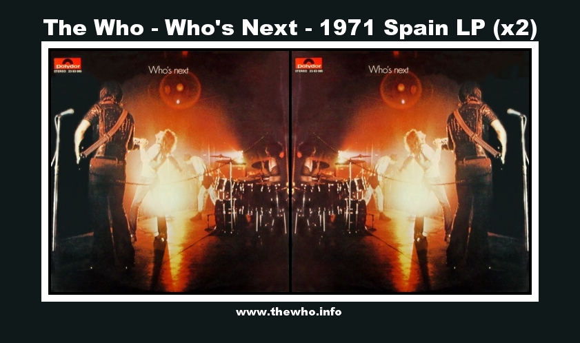 The Who - Who's Next - 1971 Spain LP (x2)