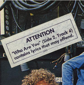 The Who - Who Are You - Censored Promo LP