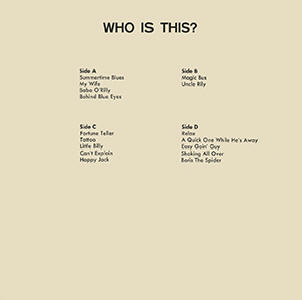 The Who - Who Is This? - LP - 09-04-72 - Back Cover