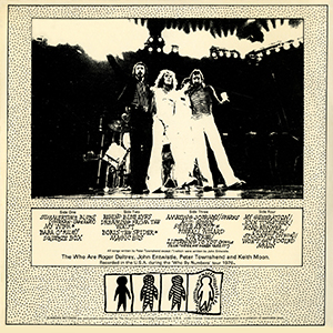 Wholiday In The USA - Cleveland, Ohio - December 9, 1975 - LP (Back Cover)
