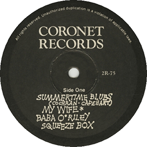 The Who Rock Cleveland 1976&nbsp;- 12-09-75 LP (Label)