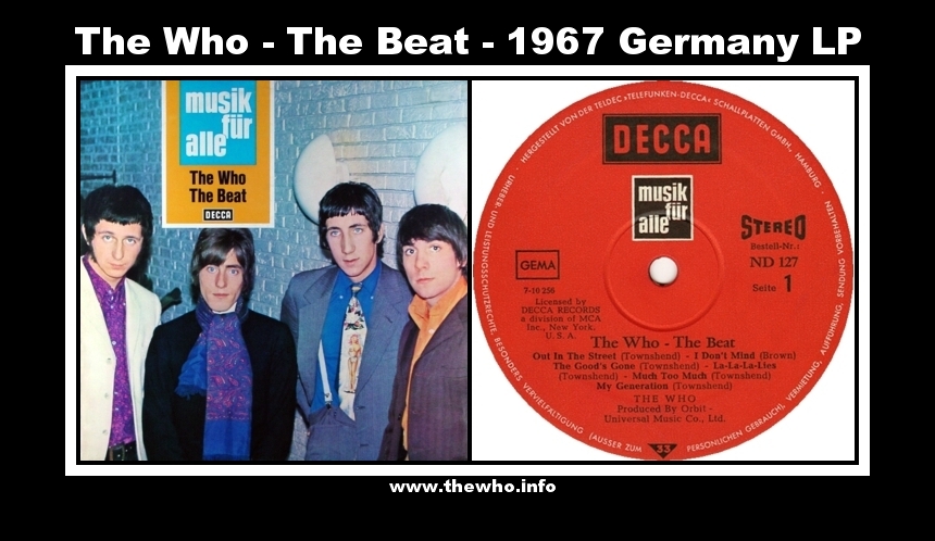 The Who - The Beat - 1967 Germany LP
