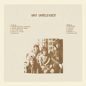 The Who - Who Unreleased - LP (Brown Artwork)