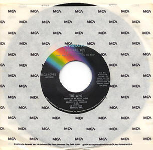 The Who - Who Are You - USA 45
