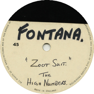 The High Numbers / The Who - Zoot Suit - 1964 UK 10" 45 Acetate